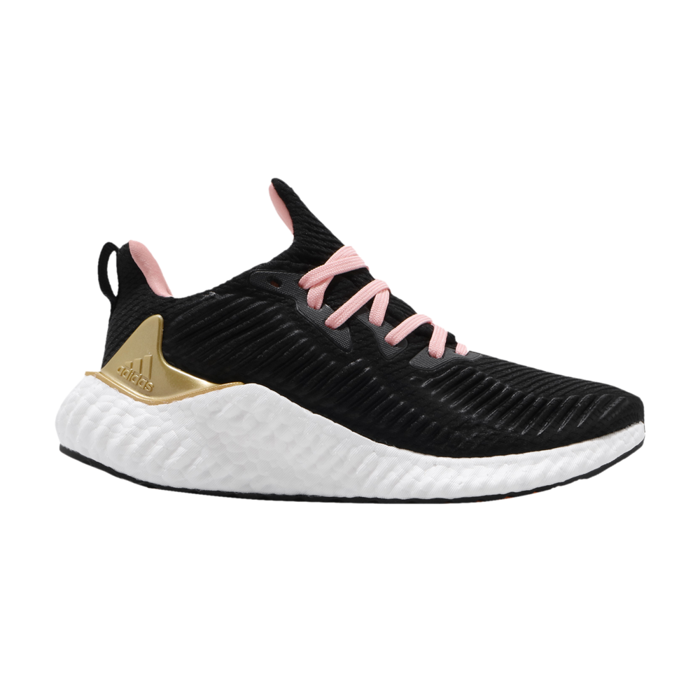 Pre-owned Adidas Originals Wmns Alphaboost 'gold Metallic' In Black