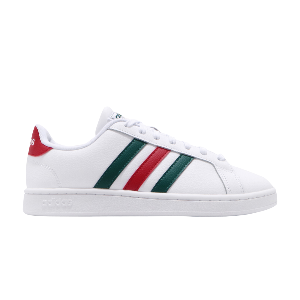 Pre-owned Adidas Originals Grand Court 'white Green Red'