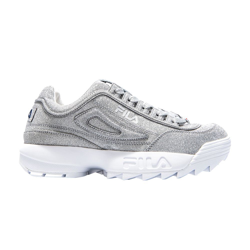 Pre-owned Fila Wmns Disruptor 2 Made In Italy 'silver Glitter' | Women's Size 6