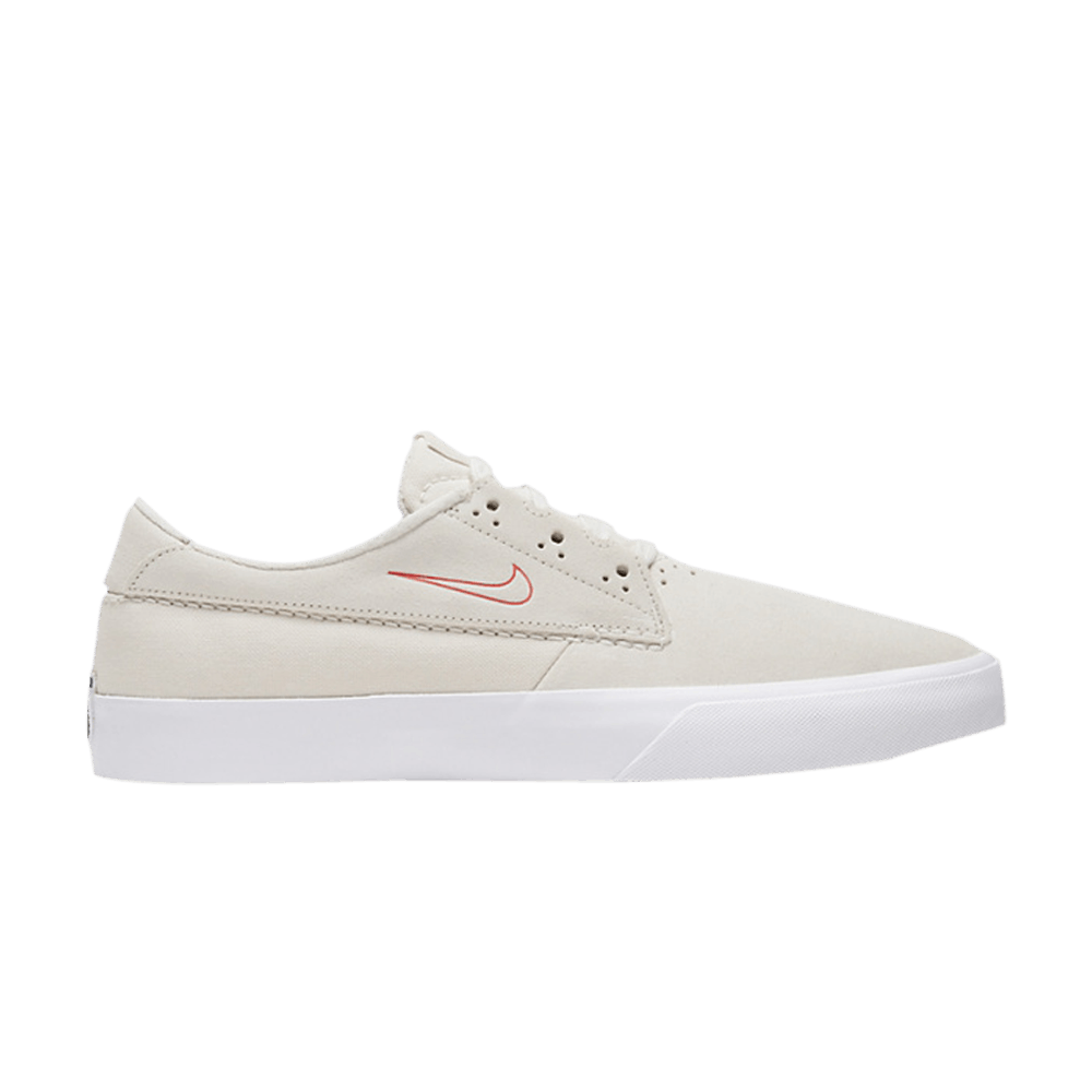 nike sb shane summit white & university red skate shoes