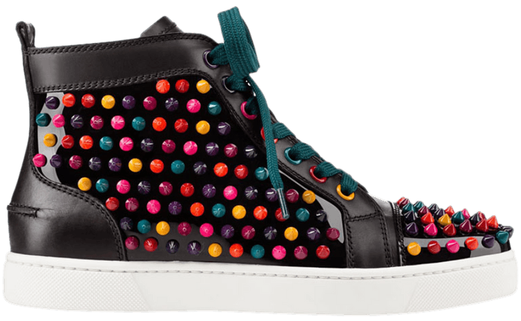 Louis flat calf spikes black online