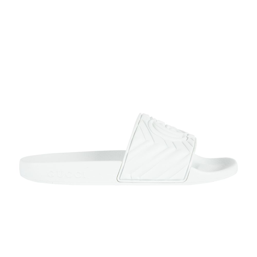 Pre-owned Gucci Wmns Pool Slide 'great White' | Women's Size 36