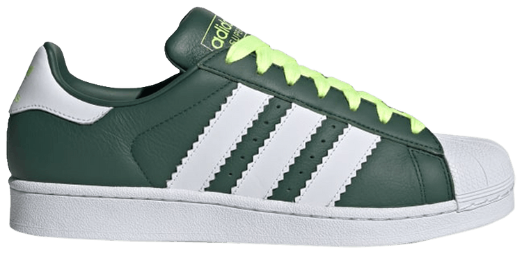 Adidas Superstar Collegiate Green Hi Res Yellow