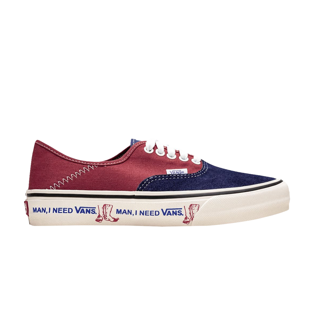 Pre-owned Vans Authentic Sf 'man, I Need ' In Blue