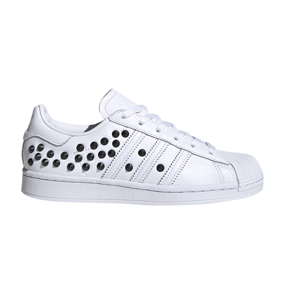 Pre-owned Adidas Originals Wmns Superstar 'studs' In White