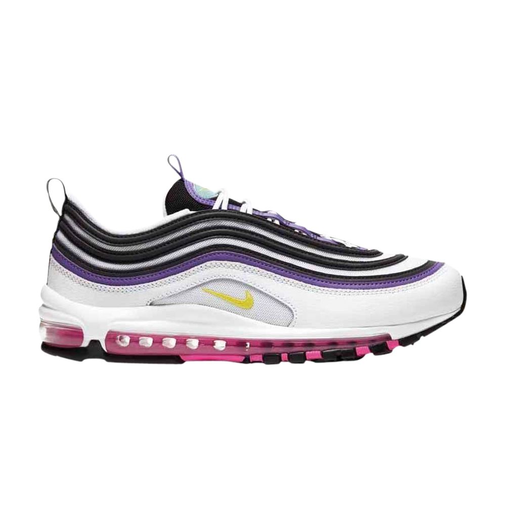 Nike Air Max 97 'White Dynamic Yellow Violet' | Men's Size 10