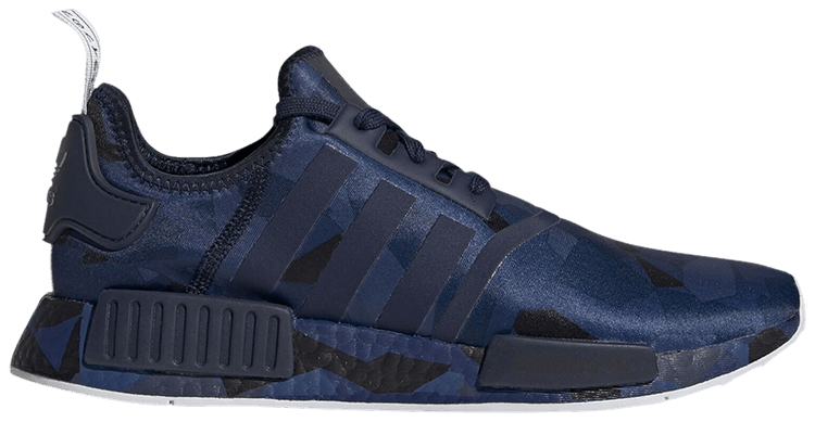 Adidas NMD R1 Fractal Camo   Navy