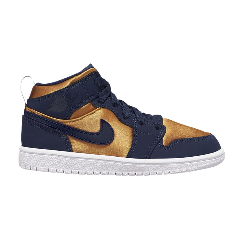 Air Jordan 1 Mid SE PS 'Stain Gold' | Kid's Size 3 - BQ6932-401