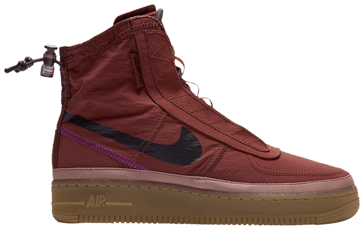 Nike Wmns Air Force 1 Shell Red Brown