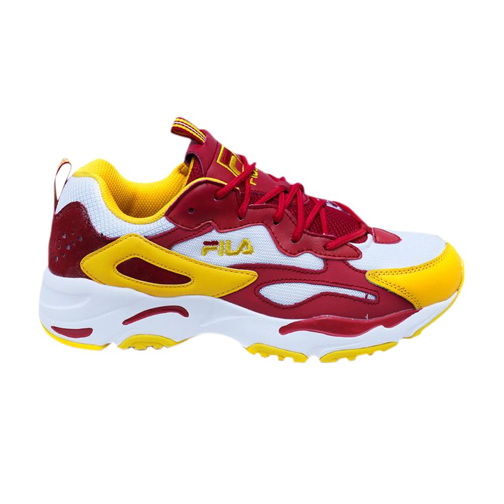 Pre-owned Fila Ray Tracer 'white Red Gold Fusion' | Men's Size 8