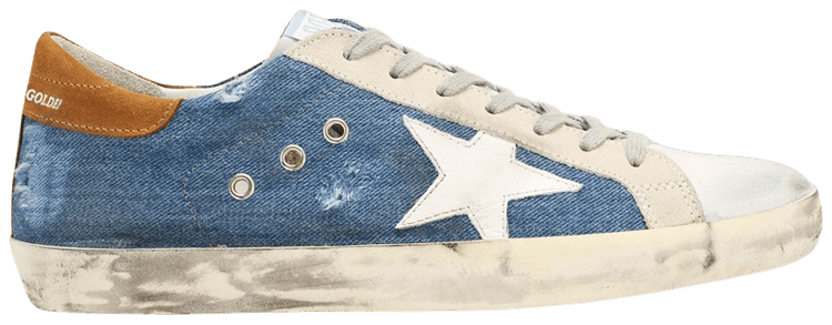 Golden Goose Superstar Light Blue White
