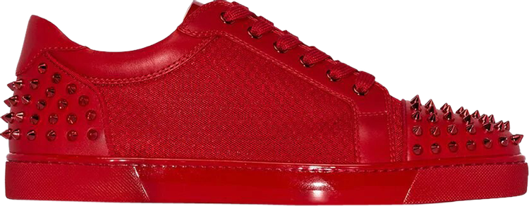 Christian Louboutin Seavaste Spiked Leather Low 'Red'