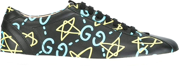 Gucci Ghost Leather Low 'Star Print Black'