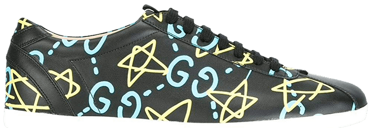 Gucci Ghost Leather Low 'Star Print Black'