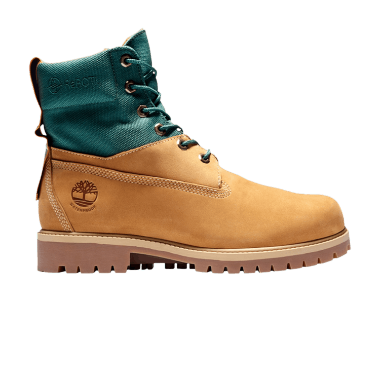 Men s Timberland 6 Inch Waterproof Rebotl Treadlight Boots Wheat Nubuck 8.5