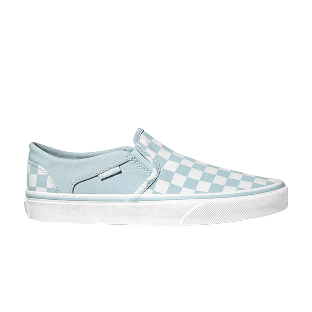 Pre-owned Vans Wmns Asher 'checkerboard - Baby Blue'
