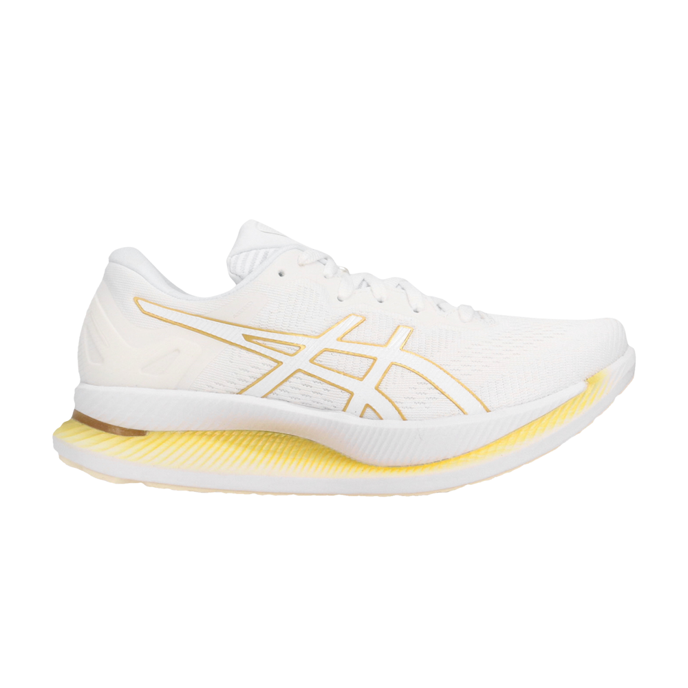 Pre-owned Asics Wmns Glideride 'pure Gold' In White