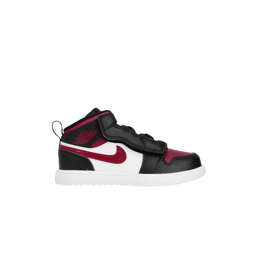 Pre-owned Air Jordan Jordan 1 Mid Alt Td 'noble Red' | Black | Infant Size 2