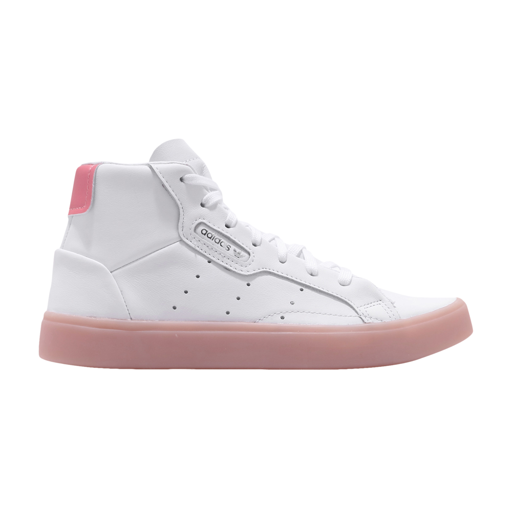 Pre-owned Adidas Originals Wmns Sleek Mid 'glow Pink' In White