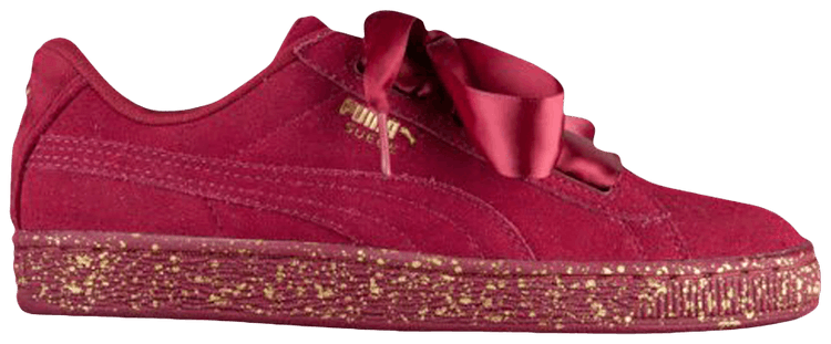 Puma Suede Heart Winter Jr Red Velvet