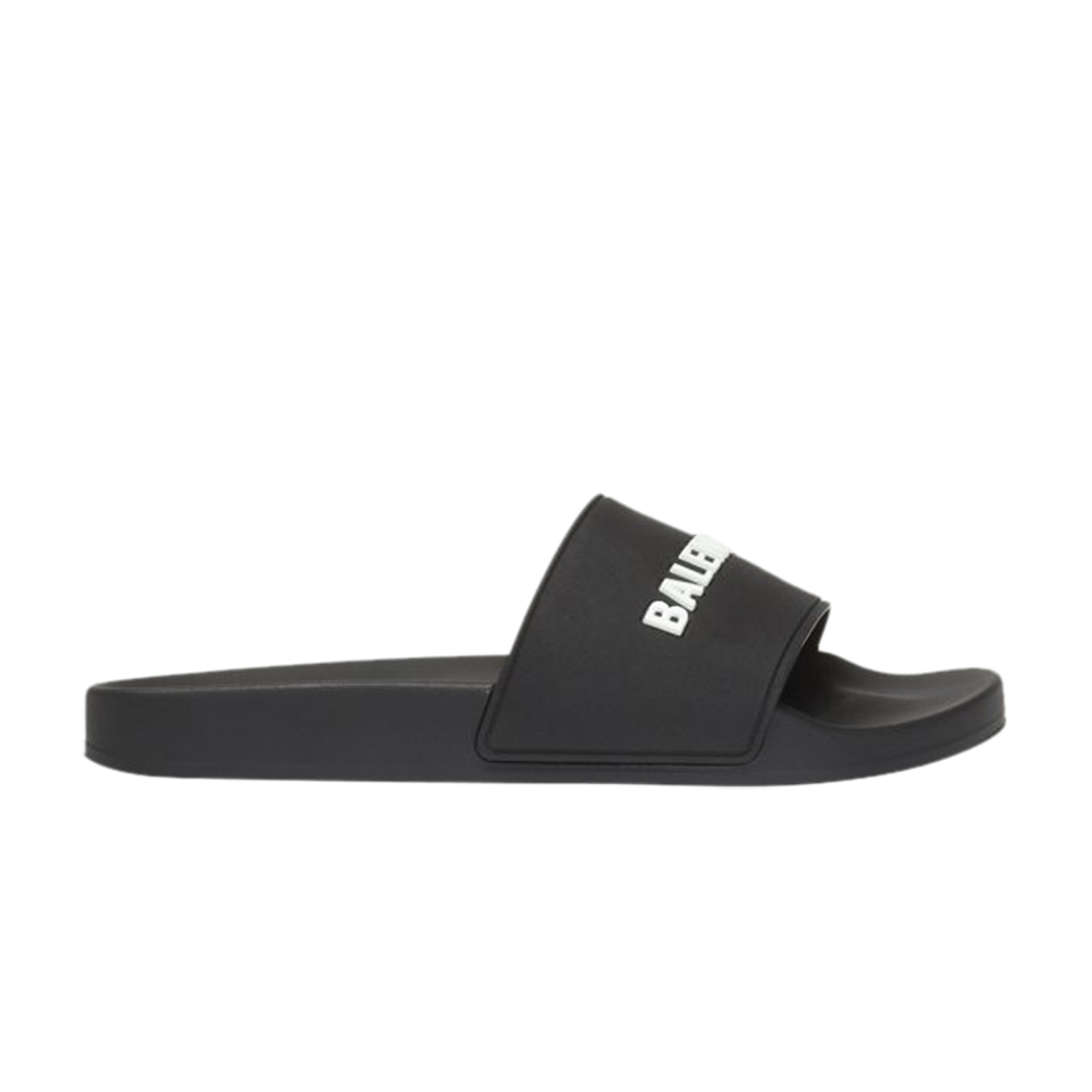 Mens Speed 20 Recycled Knit Slide Sandal in Black  Balenciaga US
