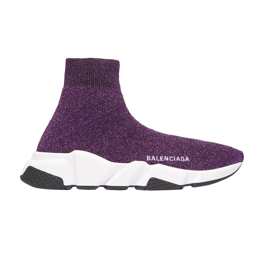 Purple balenciaga speed trainer clearance