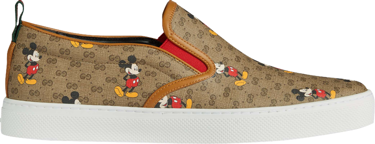 Disney x Gucci GG Supreme Slip-On 'Mickey Mouse' | GOAT