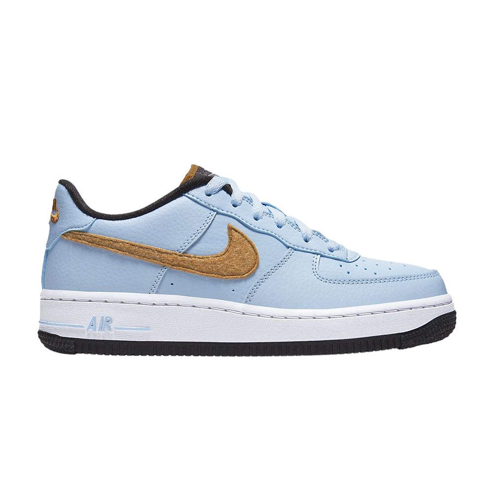 Nike Air Force 1 Felt GS 'Celestine Blue Gold' | Kid's Size 7 - BV6058-400