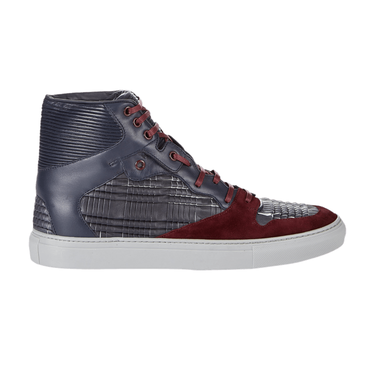 Buy Balenciaga Origami Panel High 'Navy Burgundy' - 358041 WAT61 6174 | GOAT