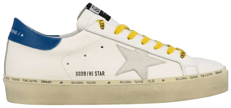 Golden Goose Hi Star White Blue Yellow