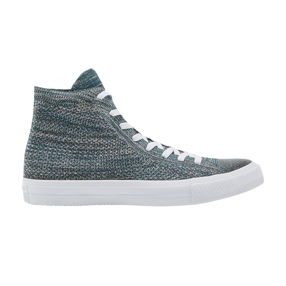 Pre-owned Converse Nike X Chuck Taylor All Star Flyknit High 'dark Atomic Teal Igloo' In Green