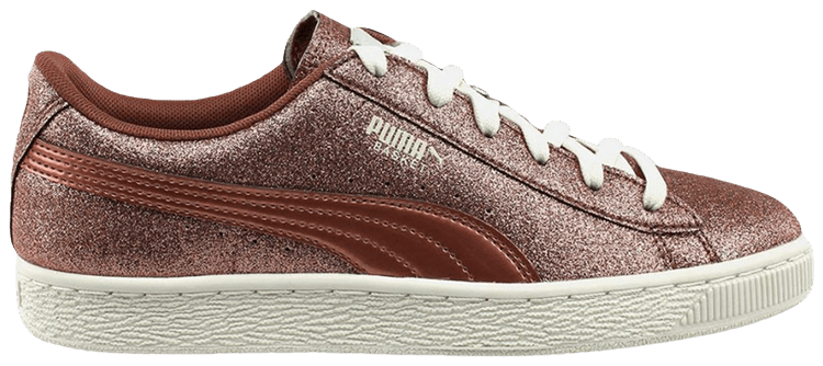 Puma Basket Jr Holiday Glitz   Copper Rose