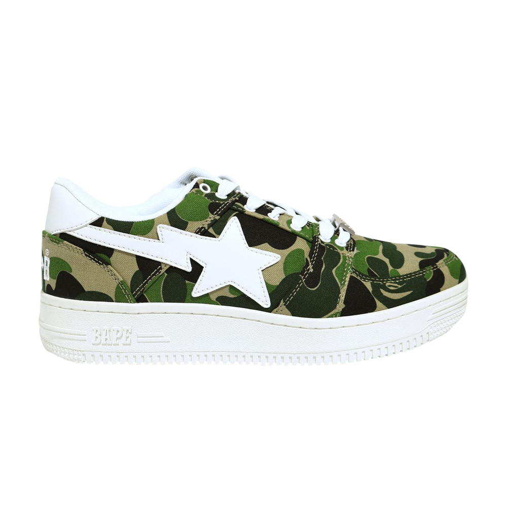 Pre-owned Bape Sta Basket Low 'abc Camo' In Green