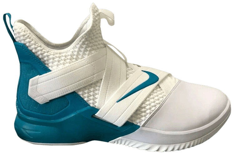 Buy LeBron Soldier 12 TB White Turquoise AT3872 116 GOAT CA