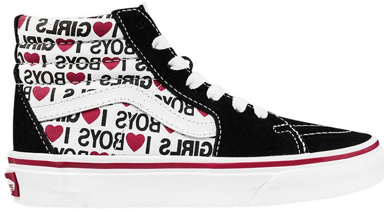 Vans Sk8 Hi Kids I Heart