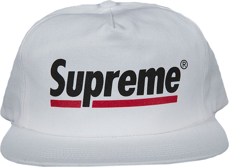 Buy Supreme Underline 5 Panel Cap 'White' - SS20H55 WHIT | GOAT