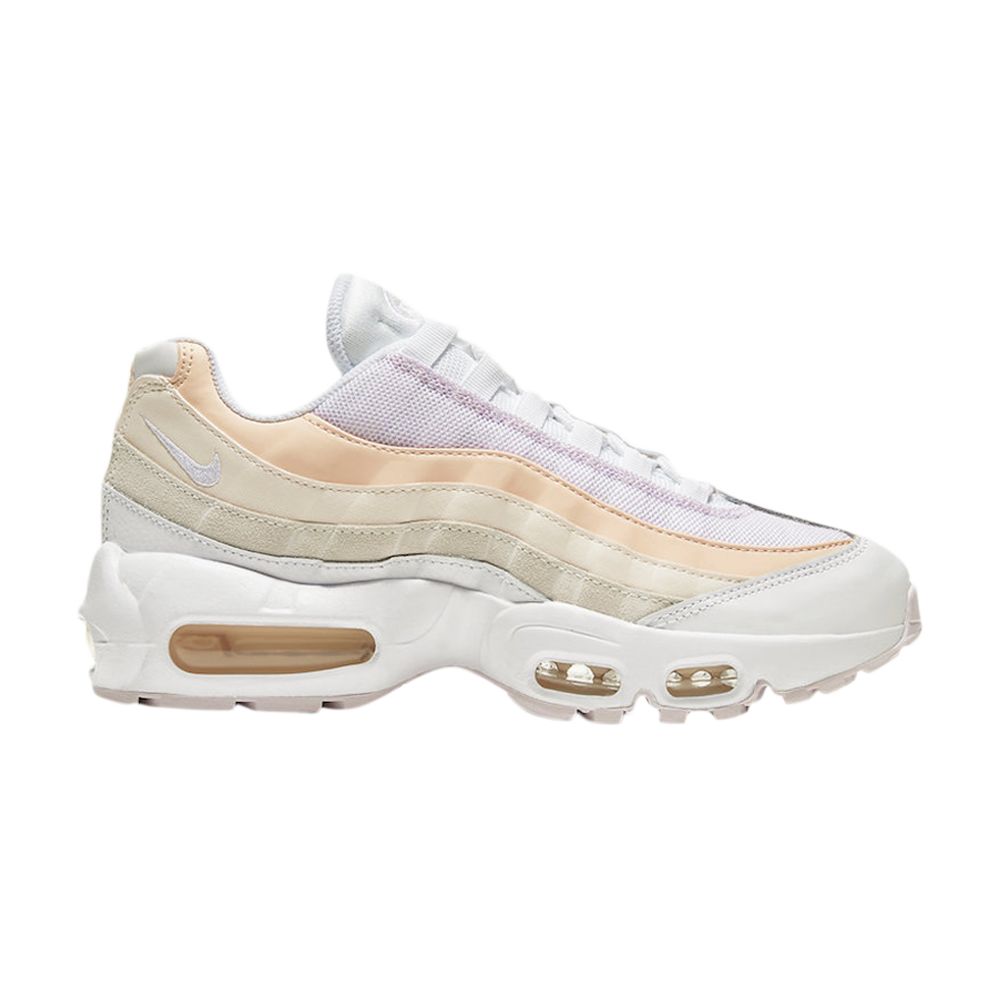 Pre-owned Nike Wmns Air Max 95 'spring' In White