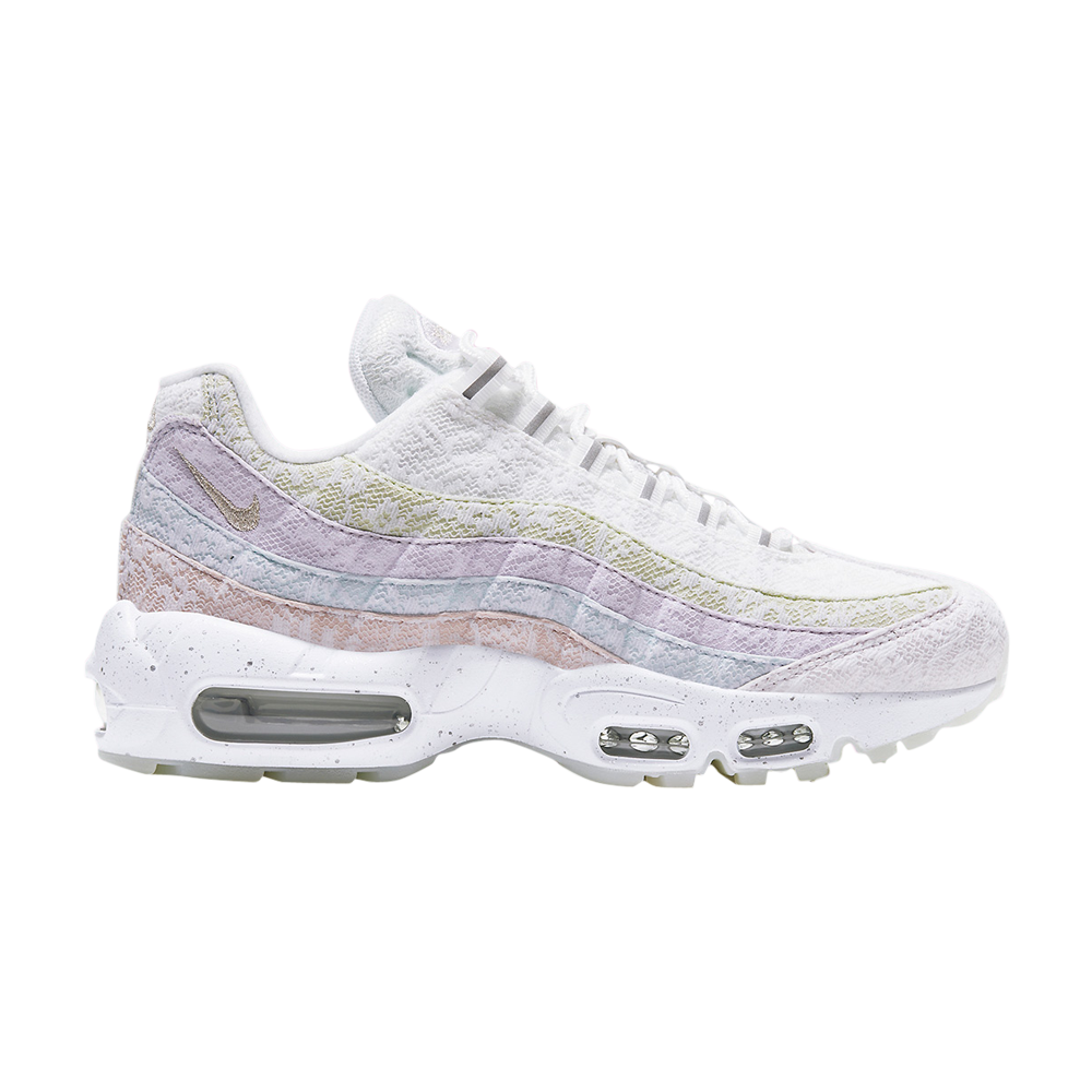 Pre-owned Nike Wmns Air Max 95 Premium 'overlace' In White