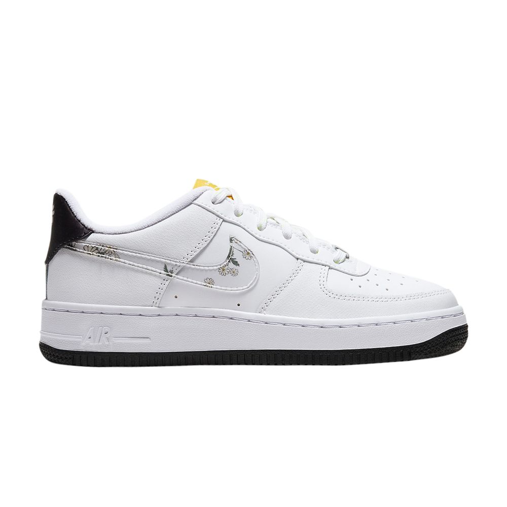 Pre-owned Nike Air Force 1 Low Gs 'daisy' | White | Kid's Size 6