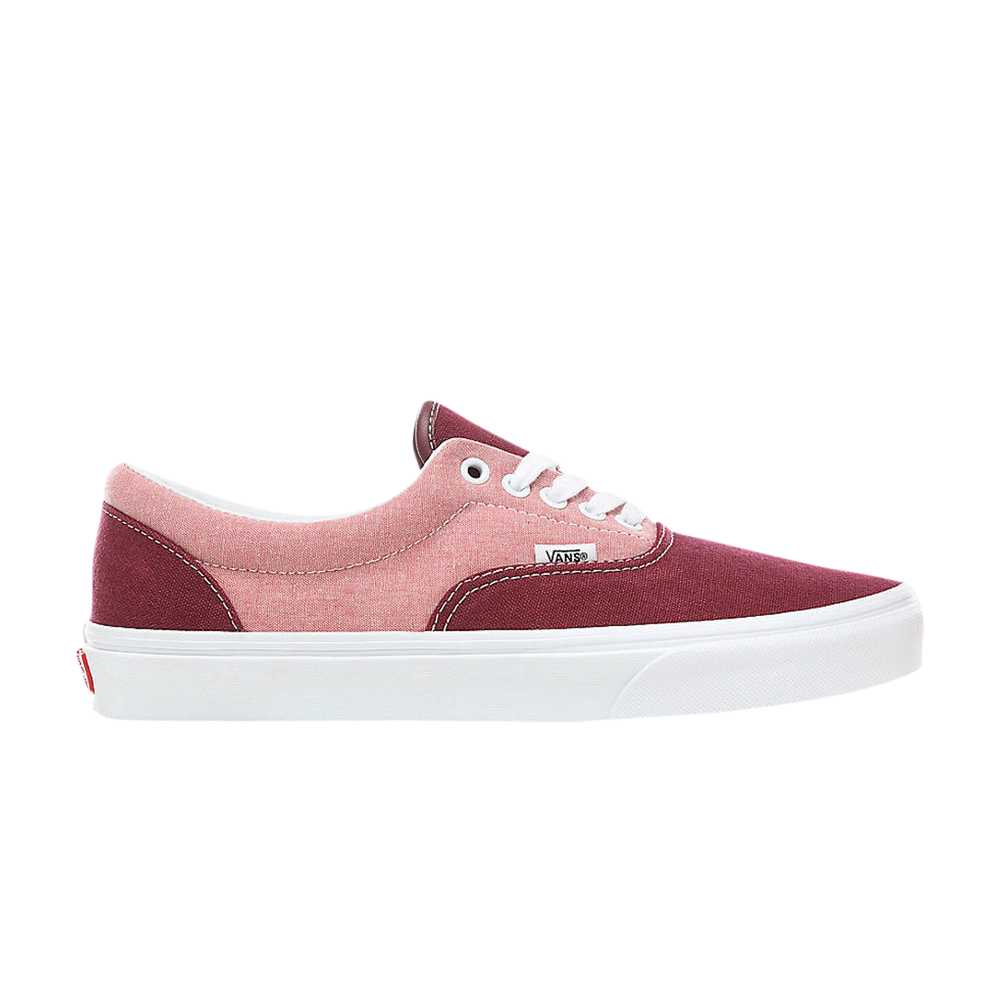 Pre-owned Vans Era 'chambray' In Red