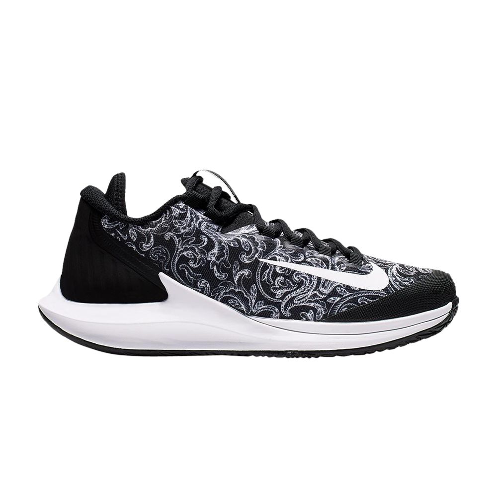 Pre-owned Nike Wmns Court Air Zoom Zero Hc 'rococo Pattern' | Black | Women's Size 10