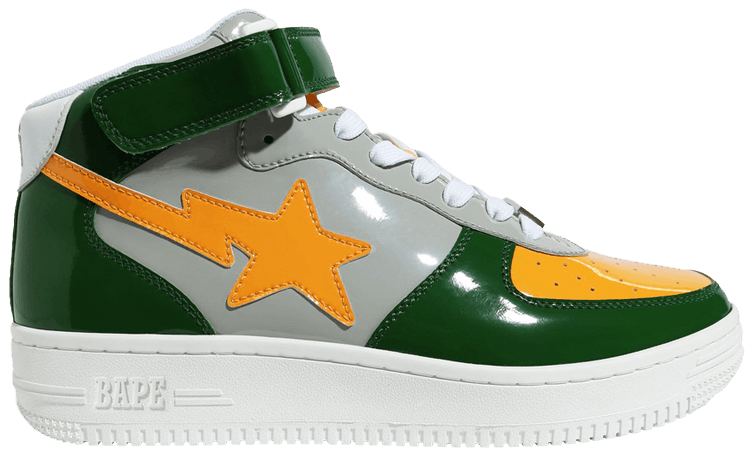 Buy Bapesta Mid Green BAPE 20MG GOAT UK