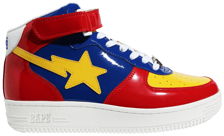 Bapesta Mid Red