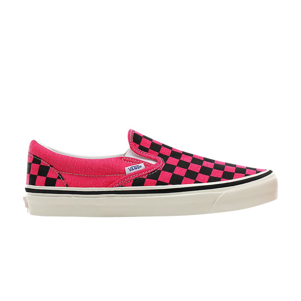 Pre-owned Vans Classic Slip-on 98 Dx 'anaheim Factory - Pink Neon Checkerboard'