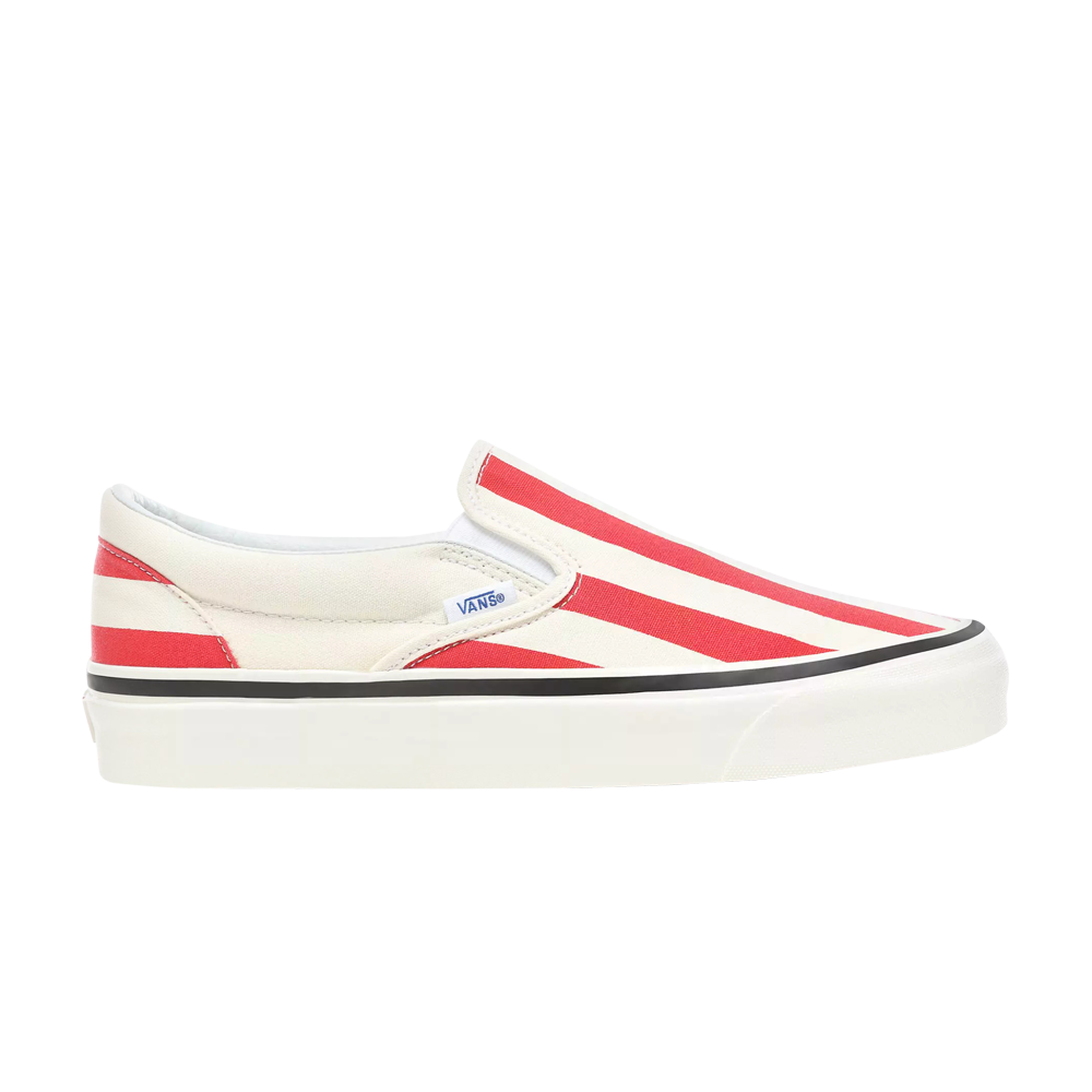 Pre-owned Vans Classic Slip-on 98 Dx 'anaheim Factory - Red Big Stripes'