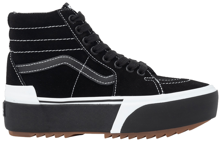 Sk8-Hi Stacked 'Black' جلد البرتقال Sk8-Hi Stacked 'Black' جلد البرتقال