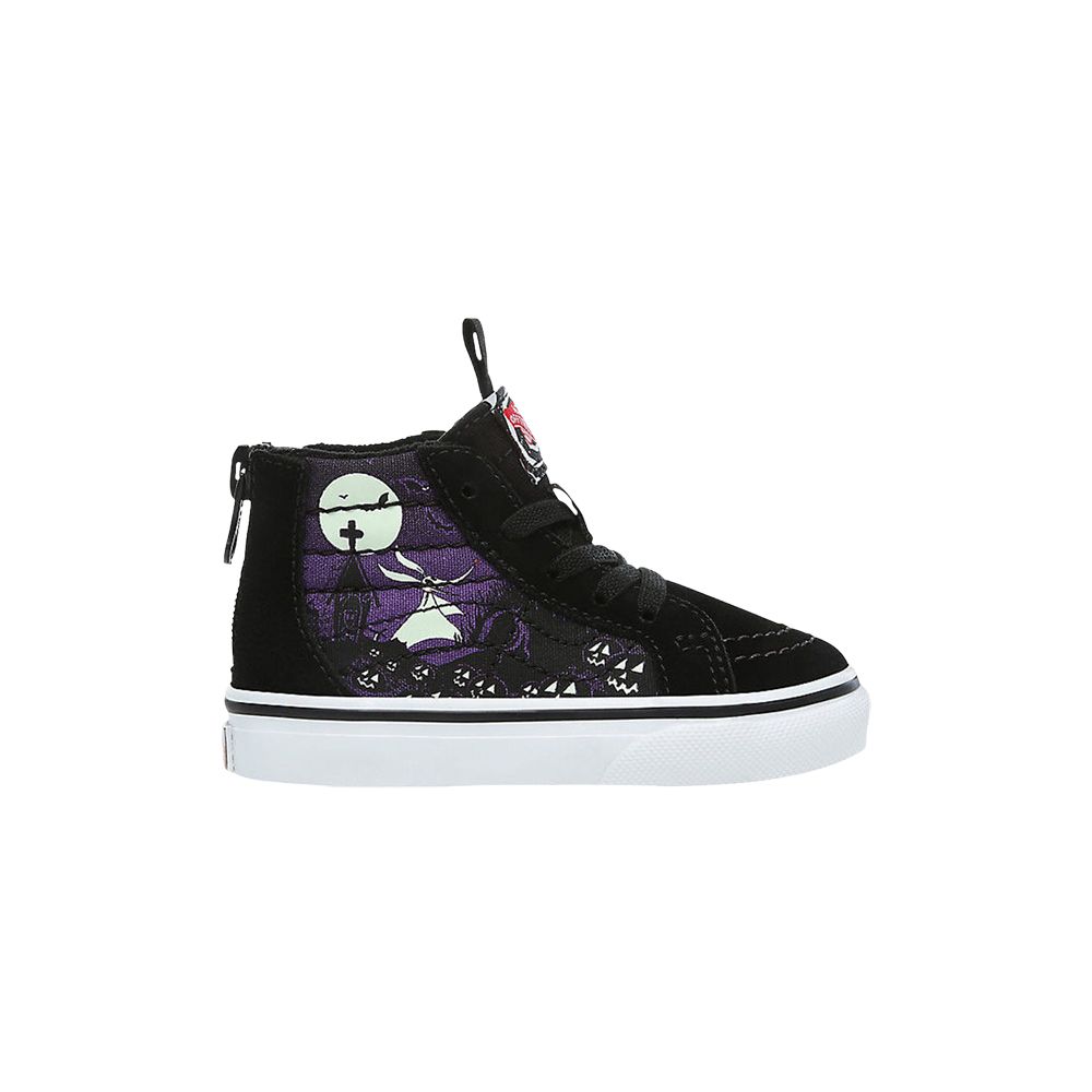 Pre-owned Vans The Nightmare Before Christmas X Sk8-hi Zip Toddler 'jacks Lament' | Black | Infant Size 5