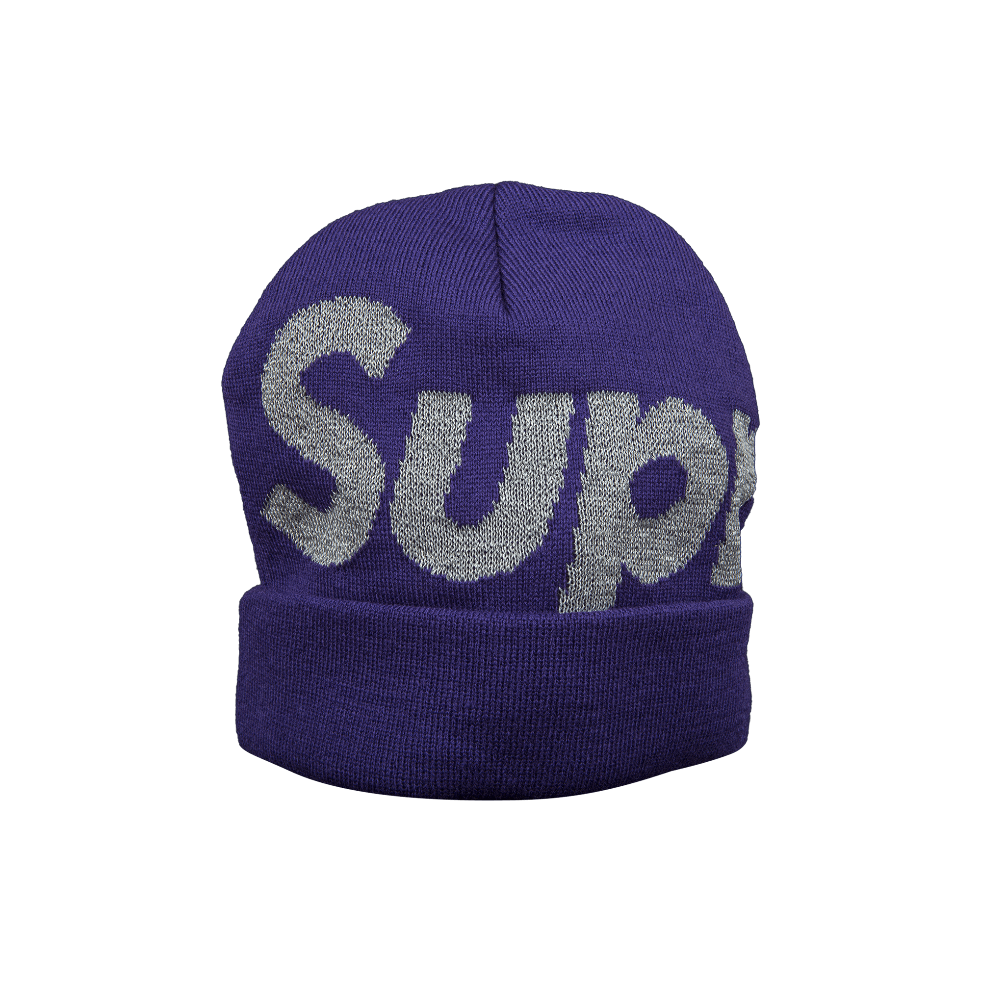Supreme Big Logo Beanie 'Purple' | GOAT