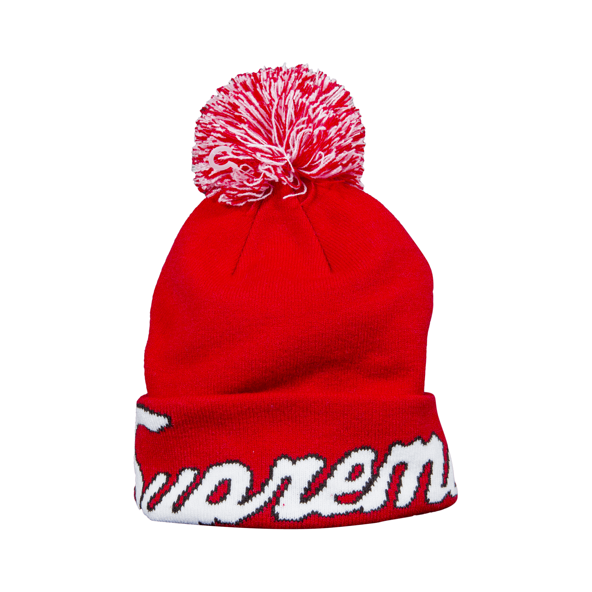 Supreme x New Era Script Beanie 'Red 