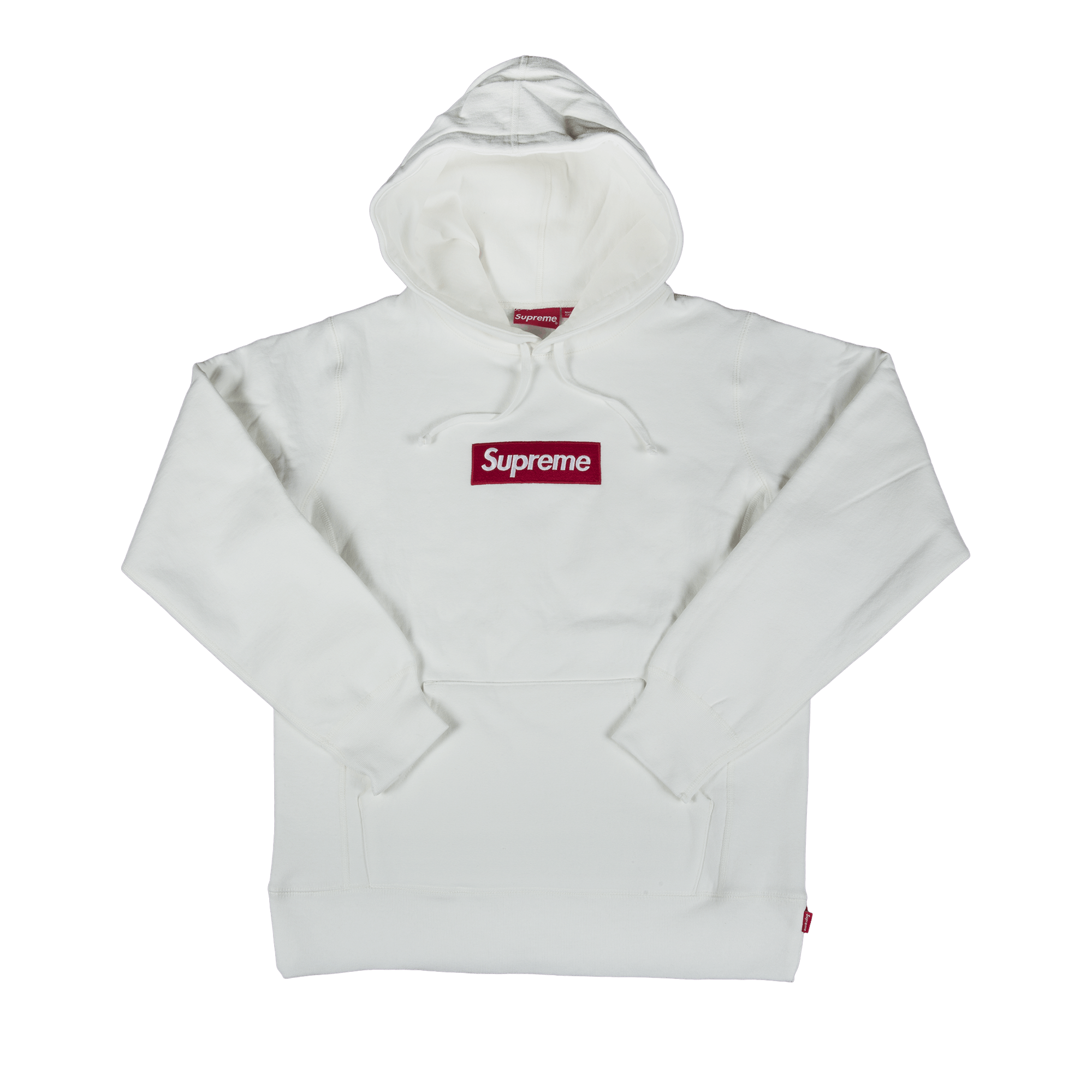 white supreme box hoodie